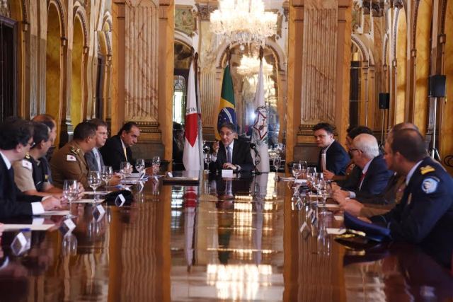 Governador Fernando Pimentel participa de reunião com o prefeito Alexandre Kallil, para discutir a segurança publica.23-01-2017- Paácio da LiberdadeFoto: Manoel Marques/imprensa-MG