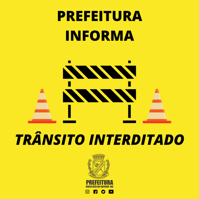 transito interditado